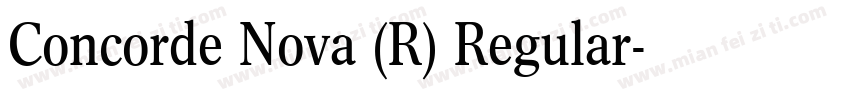 Concorde Nova (R) Regular字体转换